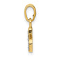 and Rhodium Diamond Initial S Charm - WBC