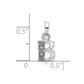 Diamond Initial B Pendant - WBC