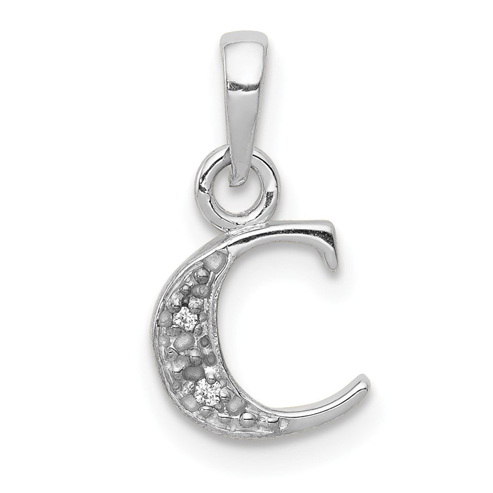 Diamond Initial C Pendant - WBC