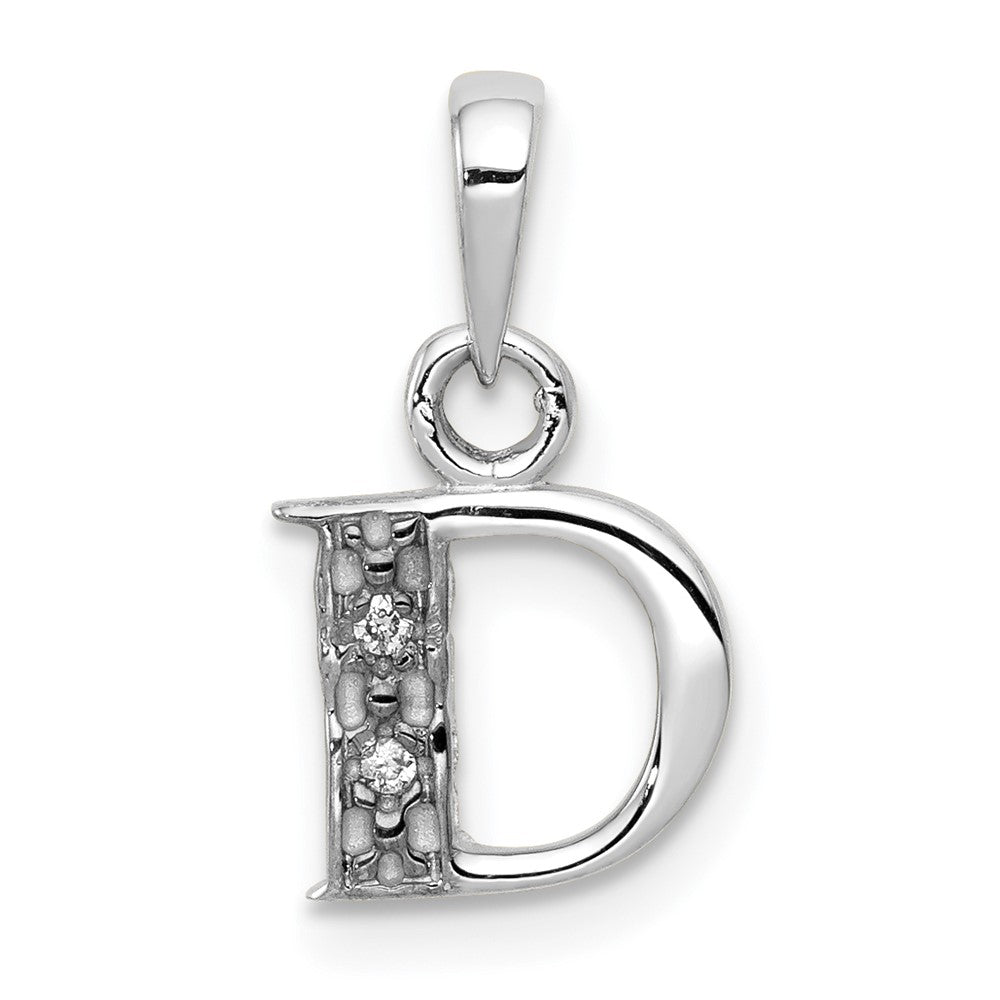 Diamond Initial D Pendant - WBC