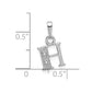 Diamond Initial H Charm - WBC