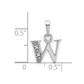 Diamond Initial W Charm - WBC