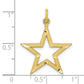 Diamond-cut Large Star Charm - WBC
