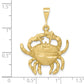 Large Satin Diamond-cut Cancer Zodiac Charm - WBC