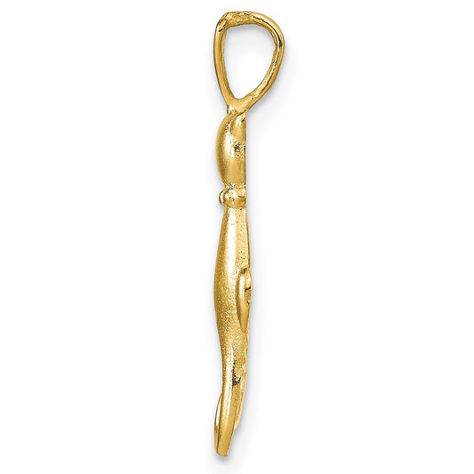 Satin and Polished Cats Pendant - WBC