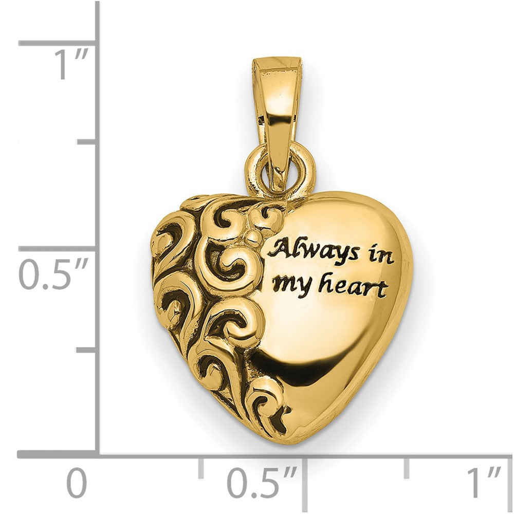 Sentimental Expressions Heart Remembrance Ash Holder Pendant - WBC
