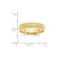 Double Milgrain Comfort Fit Wedding Band - WBC
