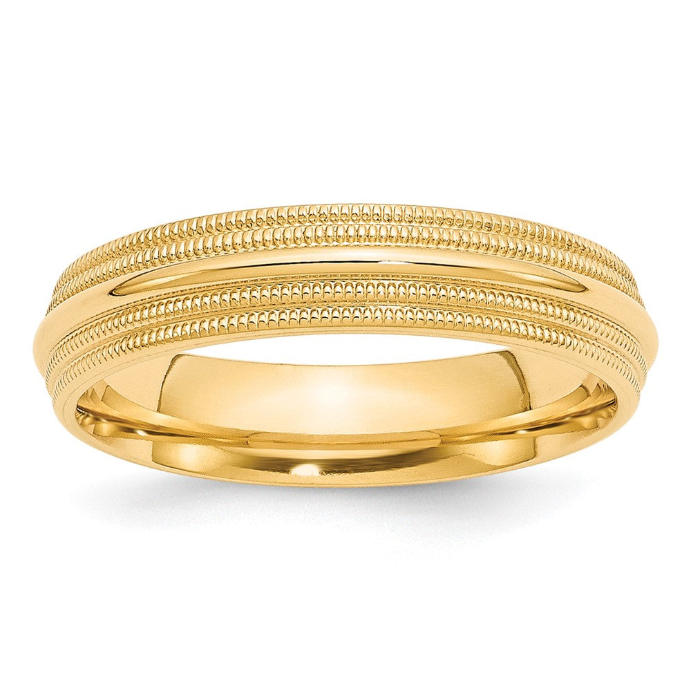 Double Milgrain Comfort Fit Wedding Band - WBC