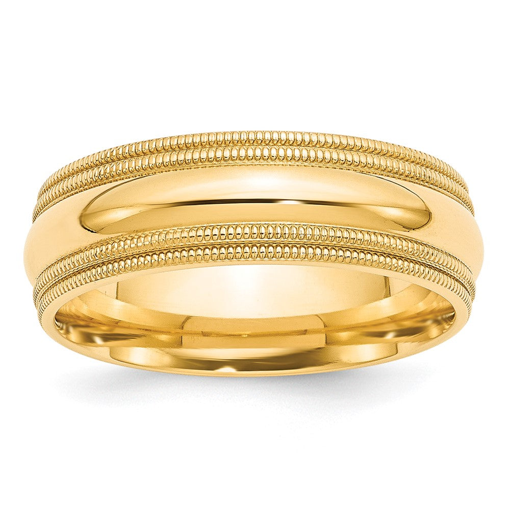 Double Milgrain Comfort Fit Wedding Band - WBC