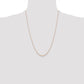Carded . Cable Rope with Spring Ring Clasp Chain - WBC