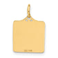 Enameled Blue Engravable BIRTH CERTIFICATE Charm - WBC