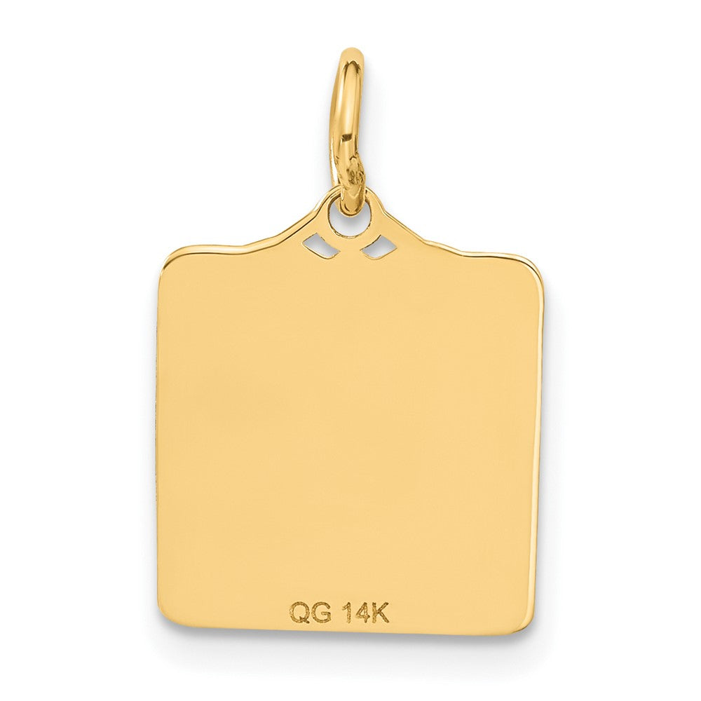 Enameled Blue Engravable BIRTH CERTIFICATE Charm - WBC