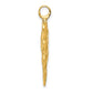 3-D Textured Arrowhead Charm - WBC