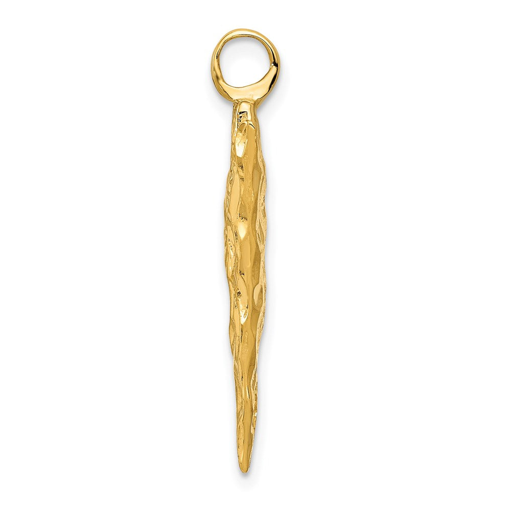 3-D Textured Arrowhead Charm - WBC