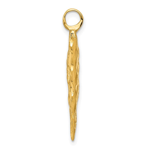 3-D Textured Arrowhead Charm - WBC