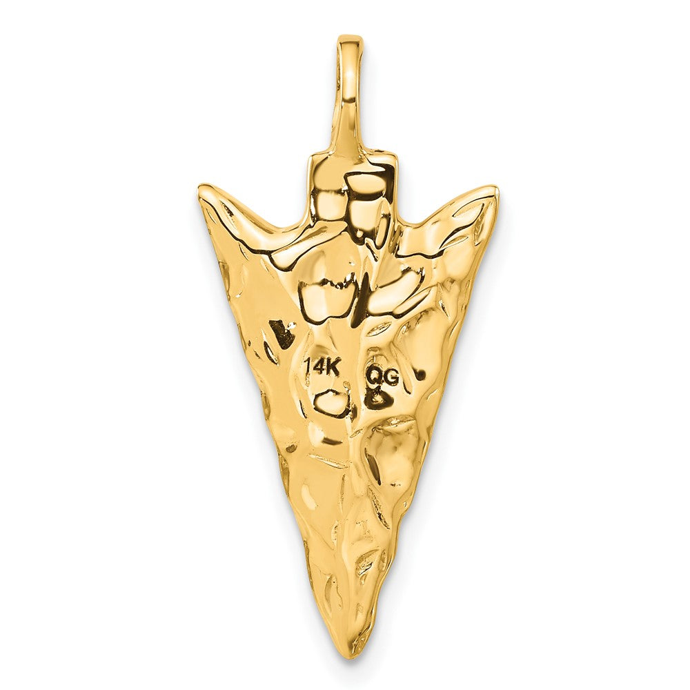 3-D Textured Arrowhead Charm - WBC