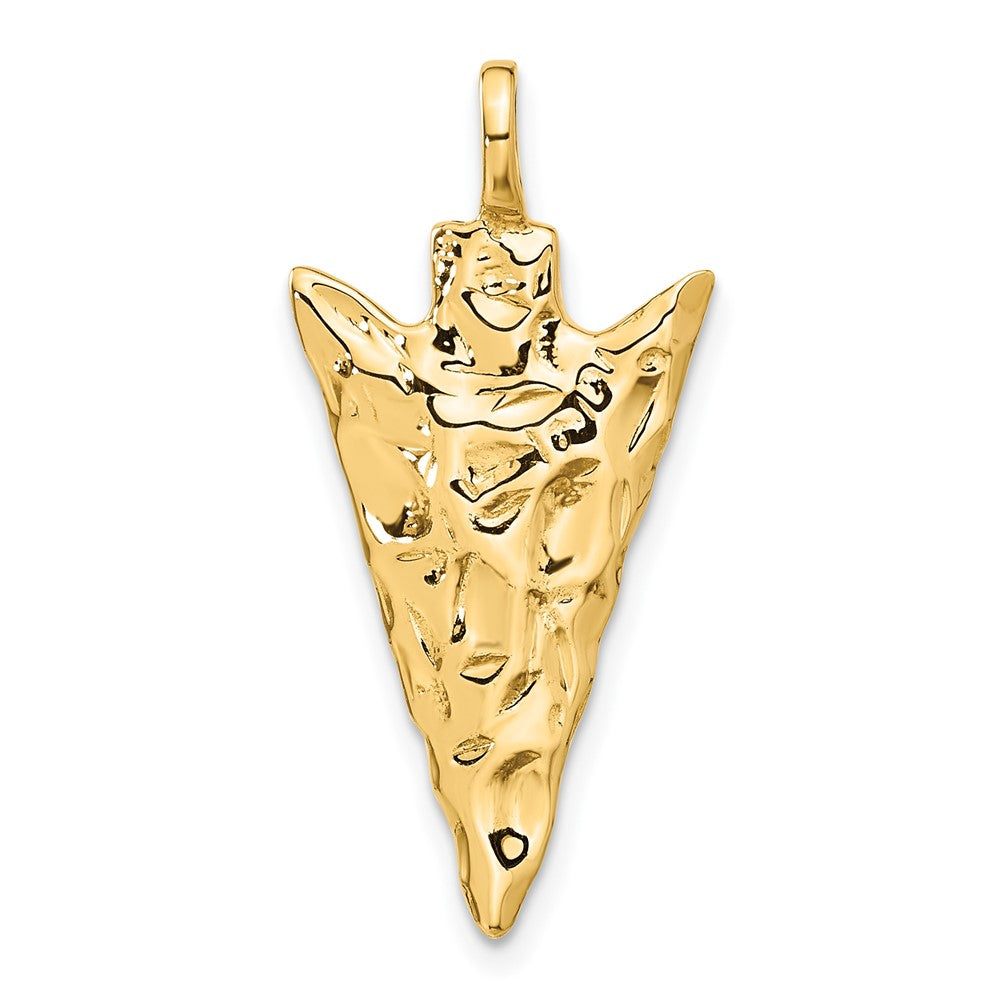 3-D Textured Arrowhead Charm - WBC