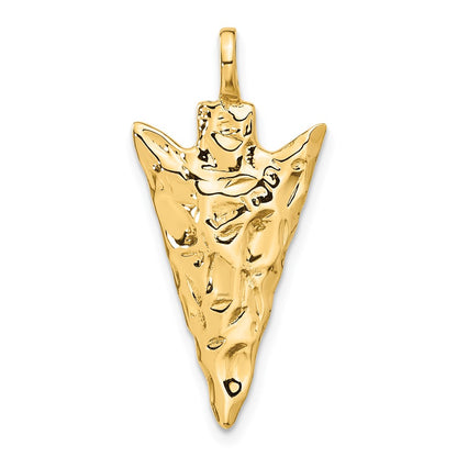 3-D Textured Arrowhead Charm - WBC