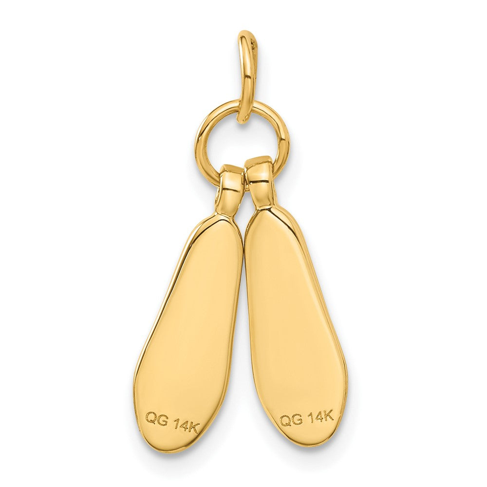 3-D Ballet Slippers Charm - WBC