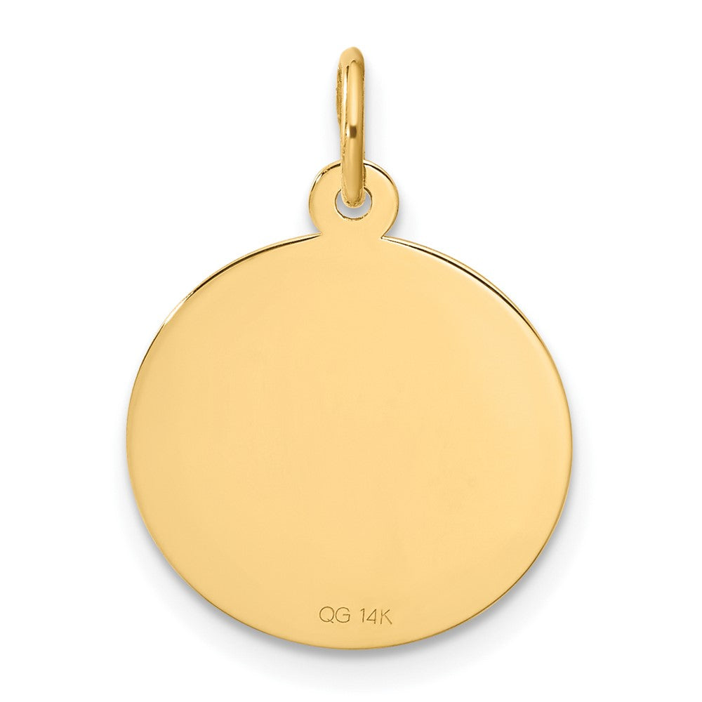 HAPPY ANNIVERSARY with Hearts Engravable Disc Charm - WBC
