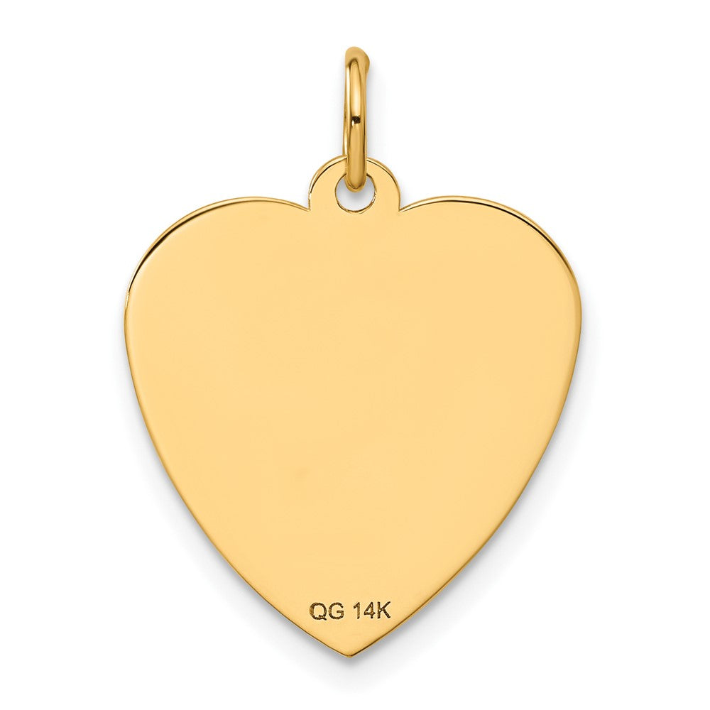 HAPPY BIRTHDAY Engravable Heart Disc Charm - WBC