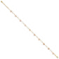 Two-tone Hammered Open Hearts and Oval Link Plus Extender - Total Anklet - WBC