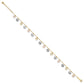 Tri-Color Dangle Hearts Plus Extender - Total Anklet - WBC