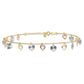 Tri-Color Dangle Hearts Plus Extender - Total Anklet - WBC