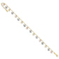 Tri-Color Dangle Hearts Plus Extender - Total Anklet - WBC