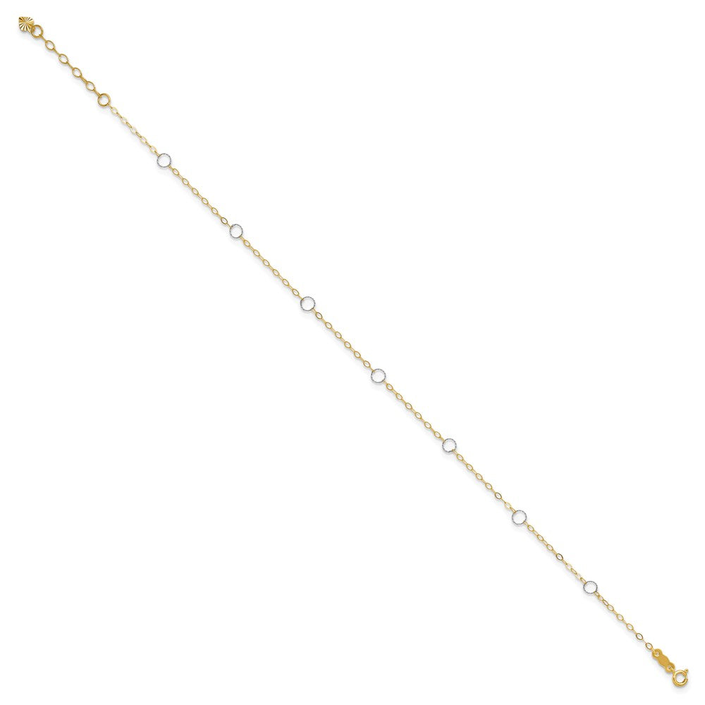 Two-tone Circles 7-Station Plus Extender - Total Anklet - WBC