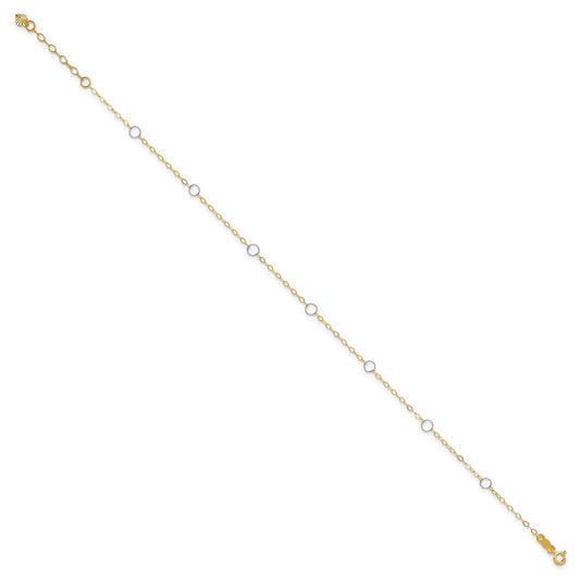 Two-tone Circles 7-Station Plus Extender - Total Anklet - WBC
