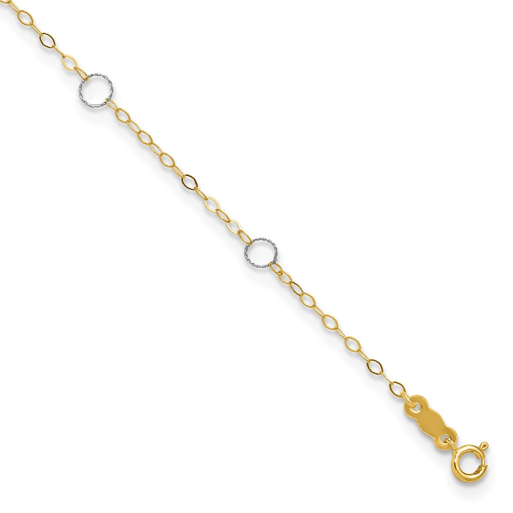 Two-tone Circles 7-Station Plus Extender - Total Anklet - WBC