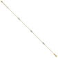 Two-tone Diamond-cut Triple Puffed Hearts Plus Extender - Total Anklet - WBC