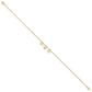 Three Heart Dangles Plus Extender - Total Anklet - WBC