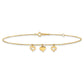 Three Heart Dangles Plus Extender - Total Anklet - WBC