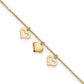 Three Heart Dangles Plus Extender - Total Anklet - WBC