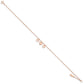 3 Heart Dangles Plus Extender - Total Anklet - WBC