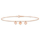 3 Heart Dangles Plus Extender - Total Anklet - WBC