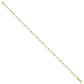 Two-tone Twisted Links and Mirror Beads Plus Extender - Total Anklet - WBC