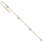 Two-tone Beads and Three Dolphins Plus Extender - Total Anklet - WBC
