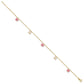 Pink and Enameled Butterfly Dangles Plus Extender - Total Anklet - WBC