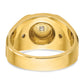 IB Goodman Two-tone Mens Polished and Satin 3/4 carat Diamond Complete Ring - WBC