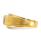 IB Goodman Two-tone Mens Polished and Satin 1/6 carat Diamond Complete Ring - WBC