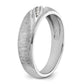 IBGoodman Men's Polished and Satin 1/15 Carat AA Quality Diamond Ring - WBC