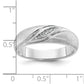 IBGoodman Men's Polished and Satin 1/15 Carat AA Quality Diamond Ring - WBC