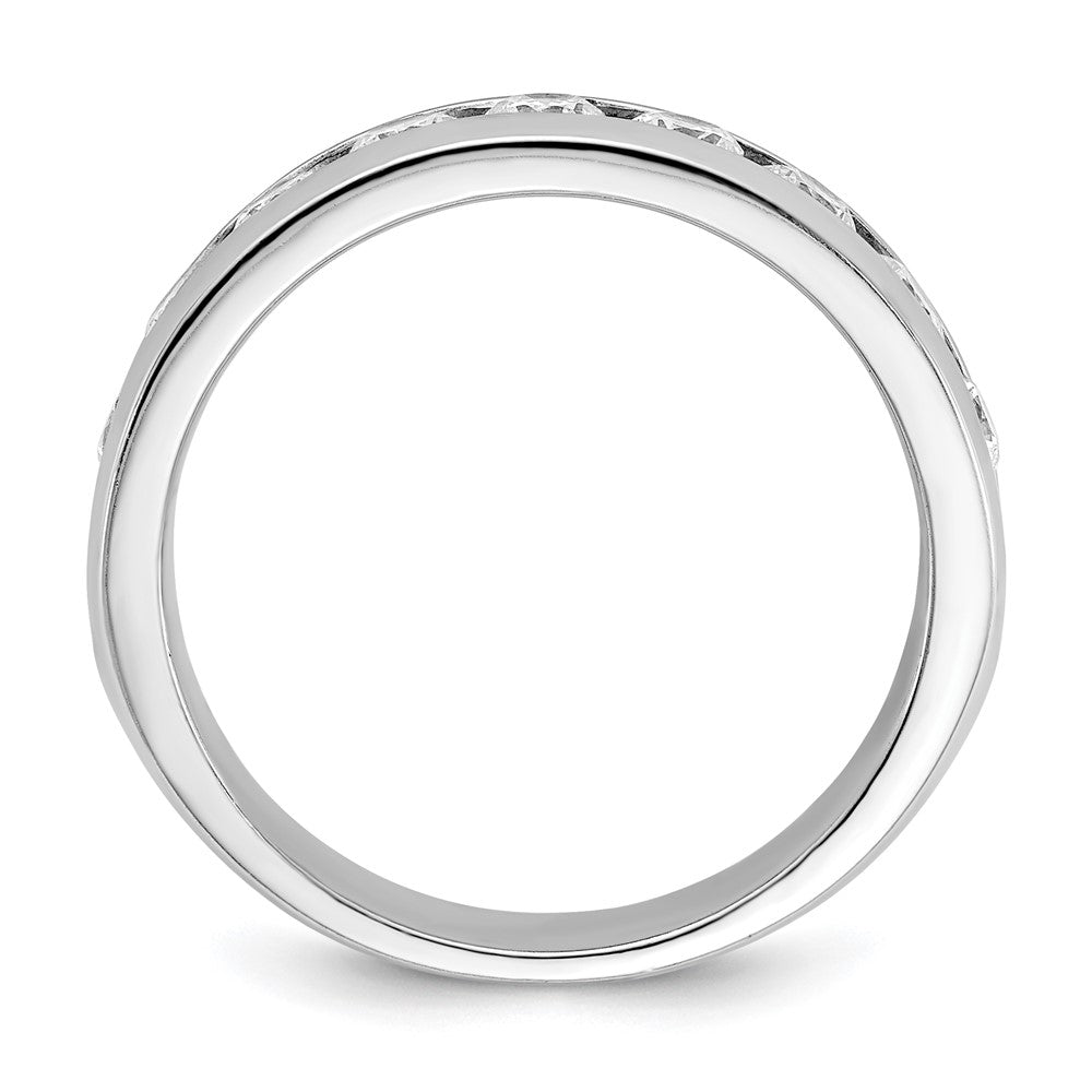 IBGoodman Men's Polished 9-Stone 1 Carat AA Quality Diamond Ring - WBC
