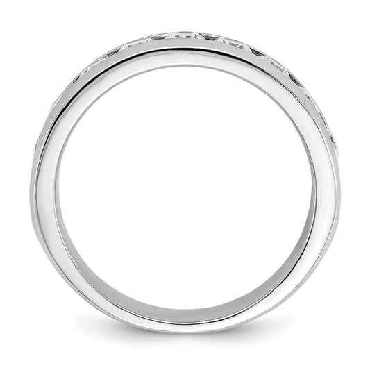 IBGoodman Men's Polished 9-Stone 1 Carat AA Quality Diamond Ring - WBC