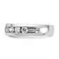 IBGoodman Men's Polished 9-Stone 1 Carat AA Quality Diamond Ring - WBC