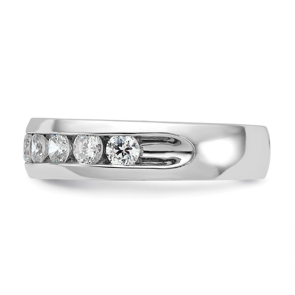 IBGoodman Men's Polished 9-Stone 1 Carat AA Quality Diamond Ring - WBC