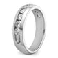 IBGoodman Men's Polished 9-Stone 1 Carat AA Quality Diamond Ring - WBC